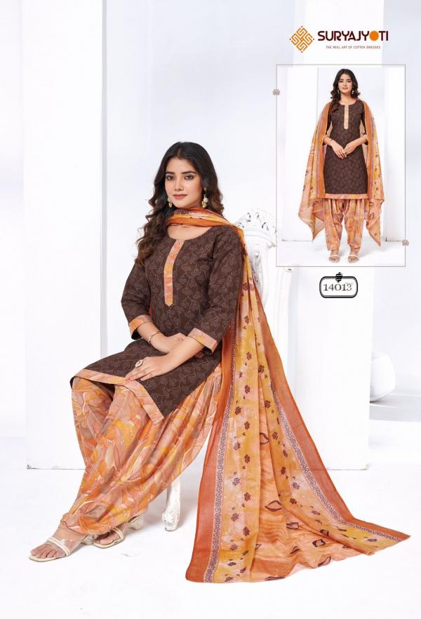 SuryaJyoti Trendy Patiyala Vol-14 – Dress Material